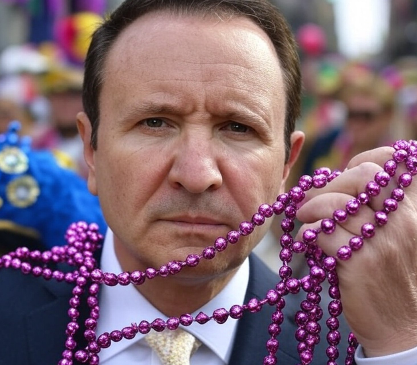 Jeff Landry Spanish Town Mardi Gras Beads Mad The Sadvocate Baton Rouge Louisiana