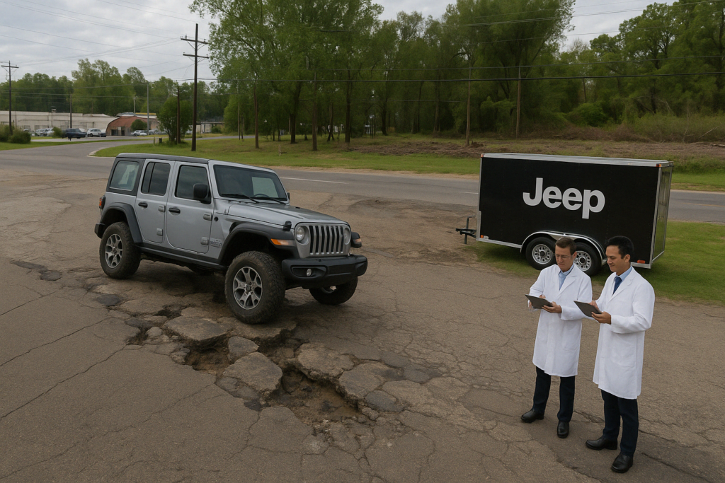 Florida Blvd at Rushmore Highway LADOTD Jeep Offroad Testing Baton Rouge The Sadvocate