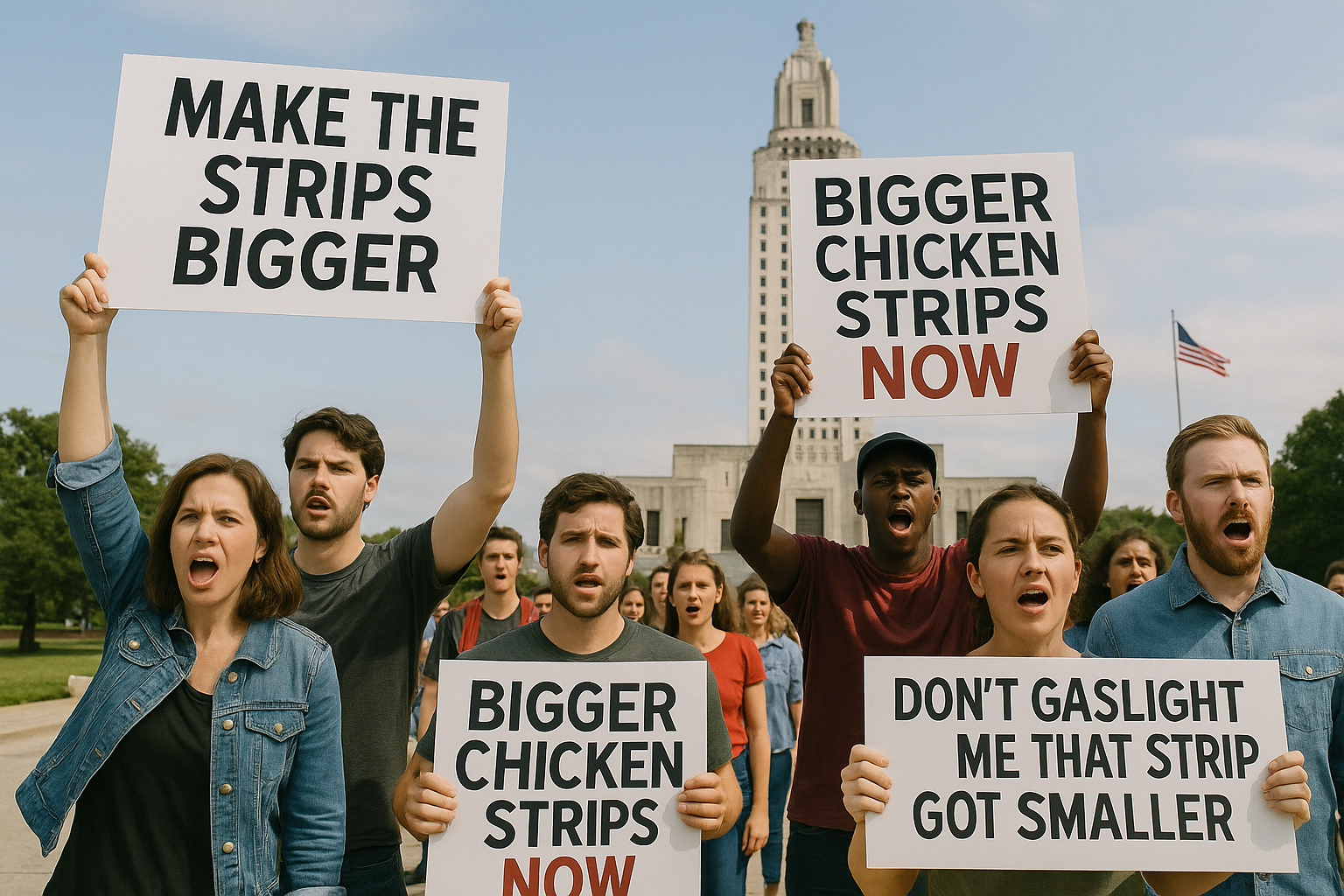 May Day Louisiana State Capitol Canes Chicken Strip Size Baton Rouge The Sadvocate