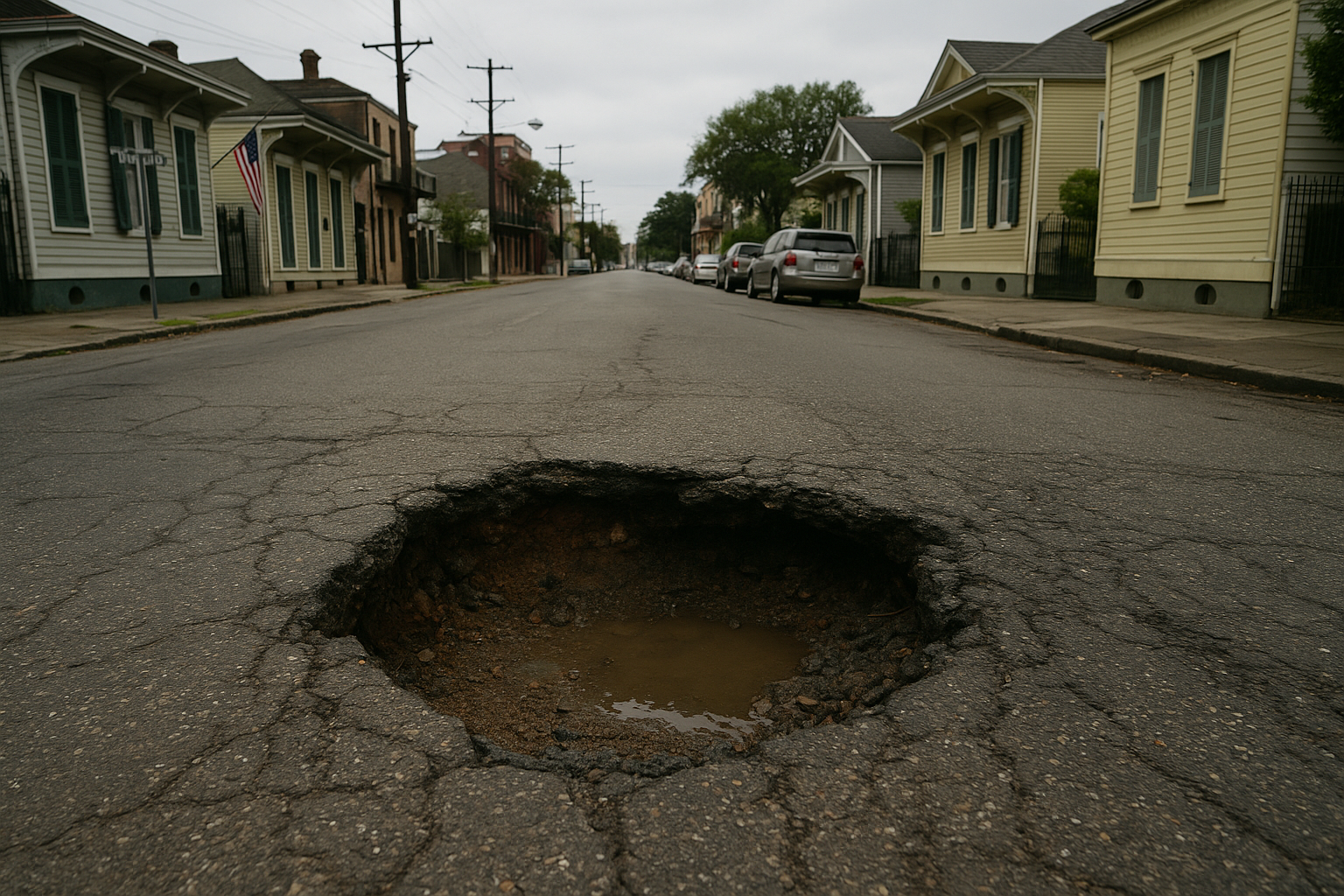 New Orleans Pothole Repair 2050 City Council Vote Louisiana The Sadvocate