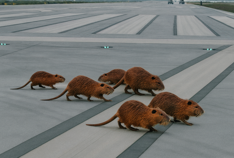 Baton Rouge Airport Nutria Taxiway The Sadvocate Louisiana