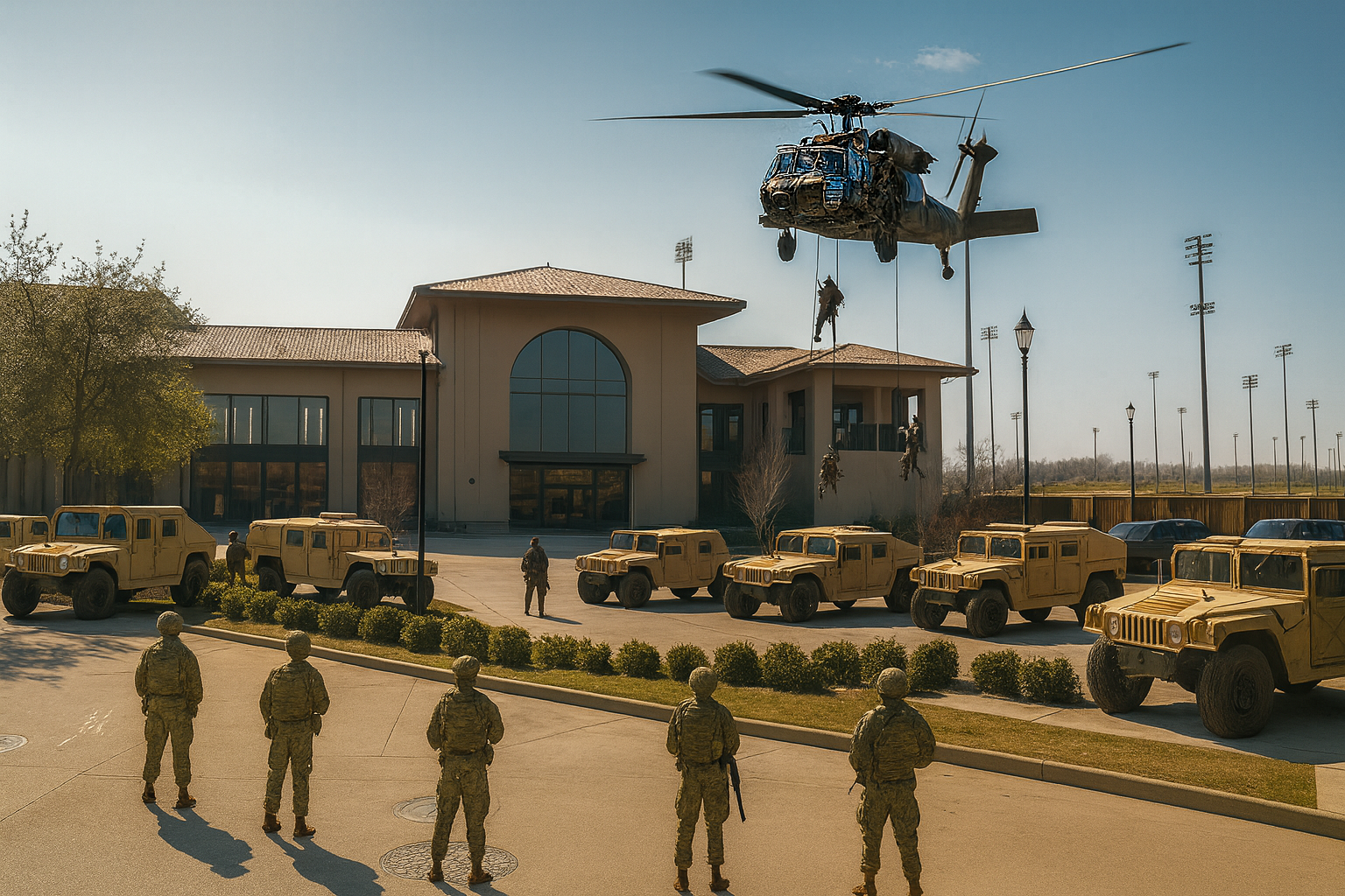 Baton Rouge Louisiana National Guard Jeff Landry Nissan Altimas The Sadvocate LSU