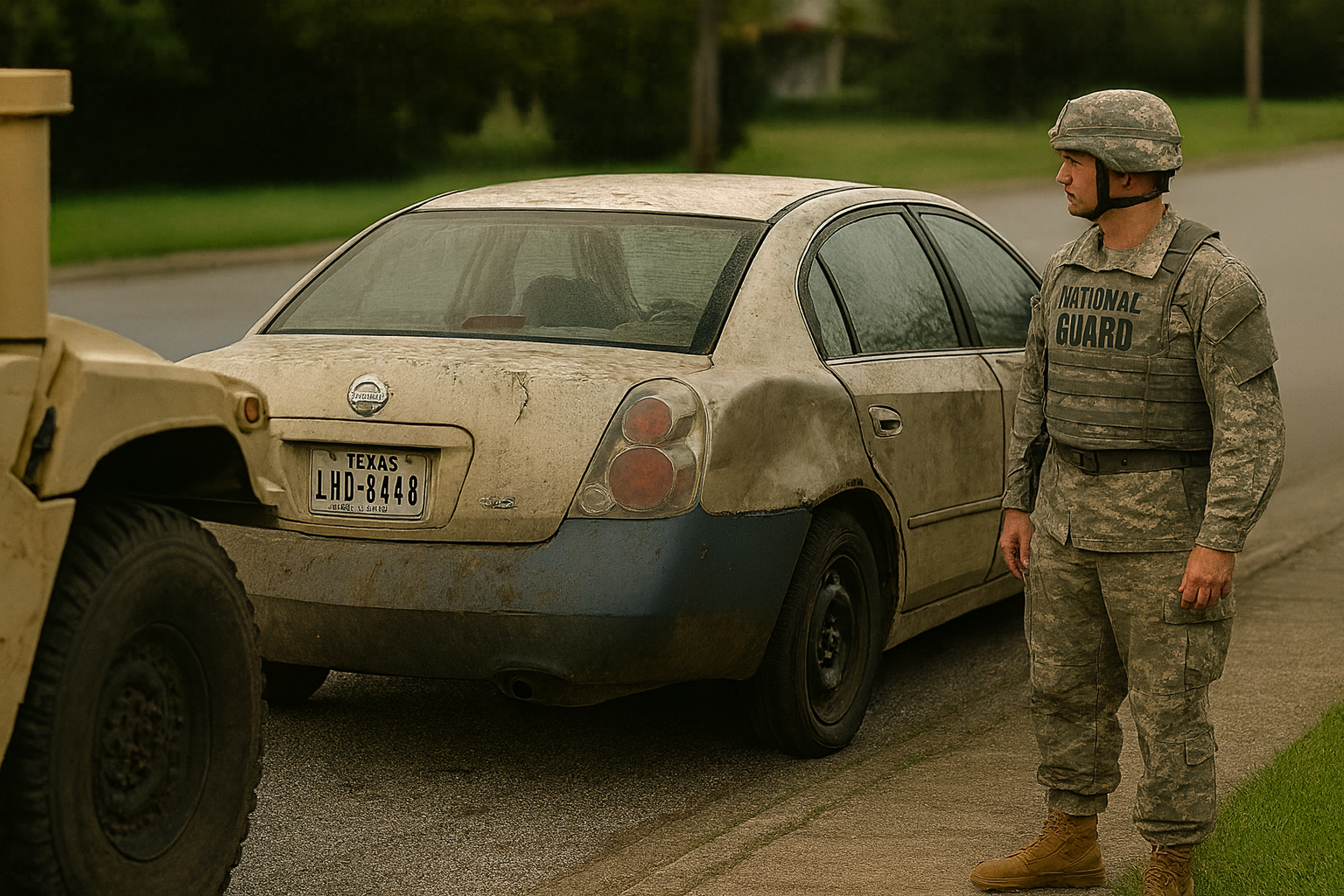 Baton Rouge Louisiana National Guard Jeff Landry Nissan Altimas The Sadvocate