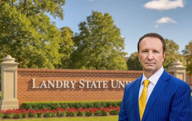 Governor Assumes Roles of LSU President, AD, and Head Football Coach, Rebrands It as Landry State University