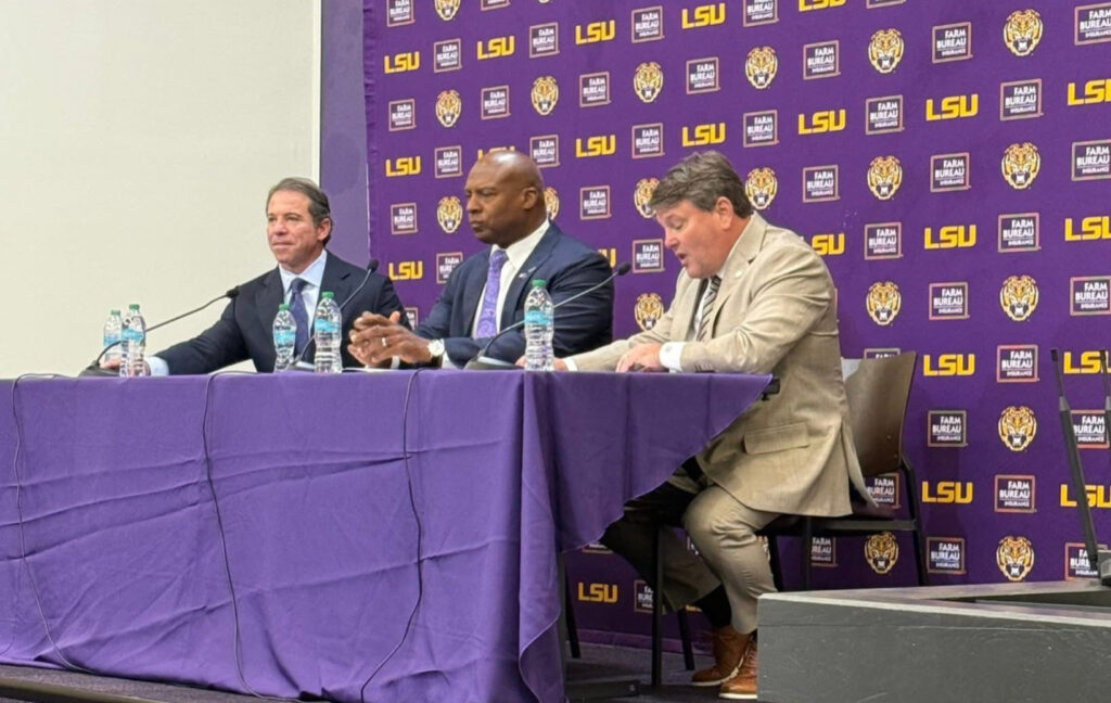 LSU Press Conference Tablecloth Enters Transfer Portal After Being Blamed for Program’s Image Problems