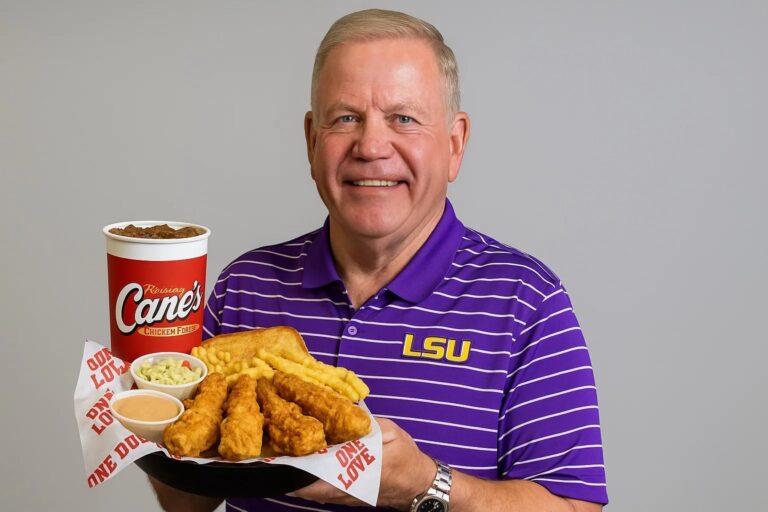 LSU Reaches Deal With Brian Kelly One Free Caniac Combo Per Month Through 2035