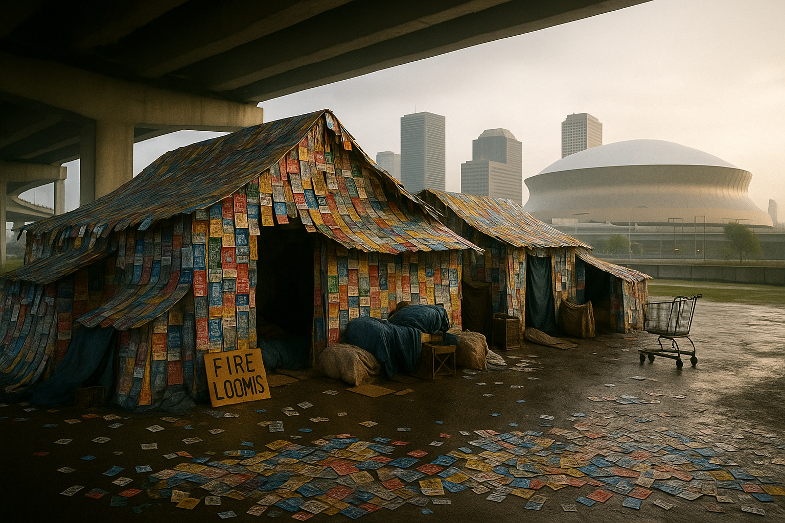 New Orleans Homeless Man Saves Money by Building Entire Shelter Out of Saints & Pelicans Tickets