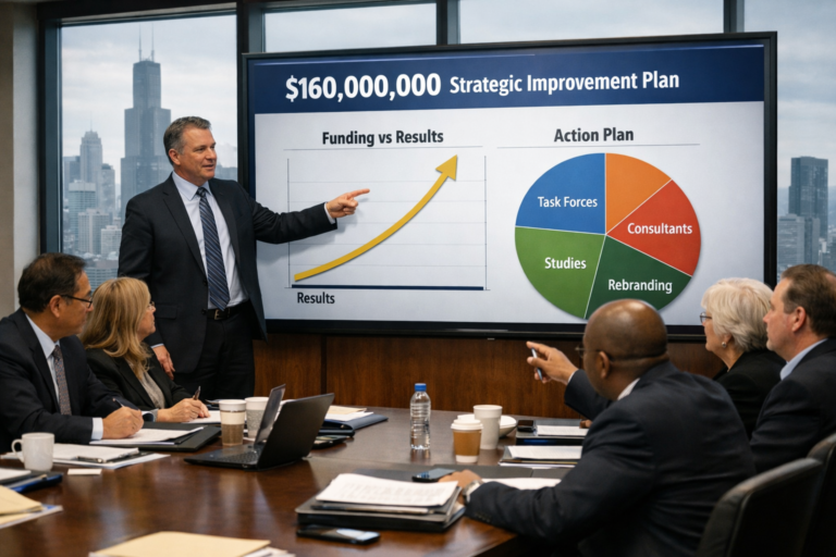 Chicago School Officials Say Former EBR Head Offers “Rare Ability to Spend $160 Million Without Causing Measurable Change”