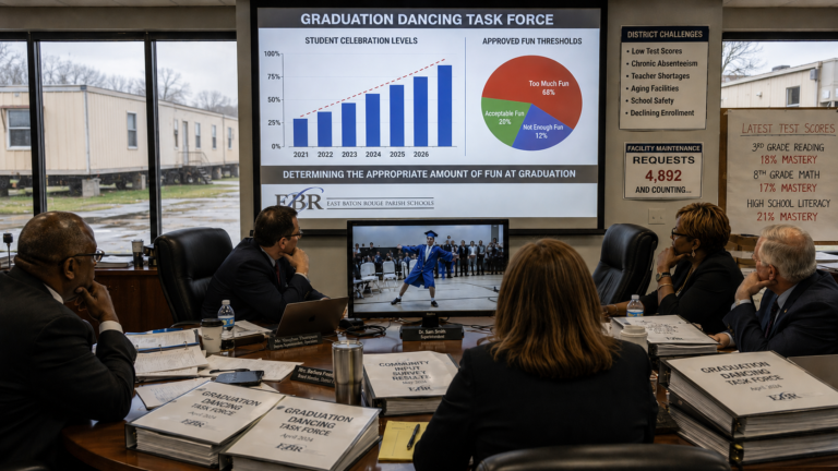 EBR Schools to Create Task Force To Determine Exactly How Much Fun Graduates Are Allowed To Have