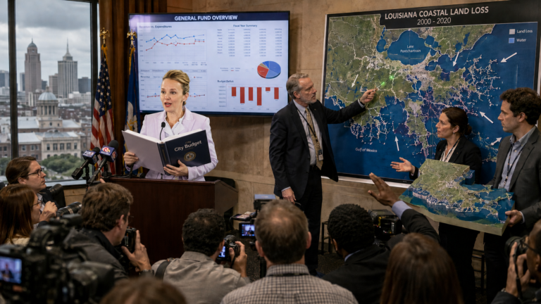 Mayor Refutes Land Loss Report, Says New Orleans Has Been Financially Underwater For Years Already
