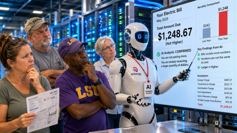 AI Data Centers Confirm Entergy Customers Won’t Pay More, Just Receive Bills With Larger Numbers