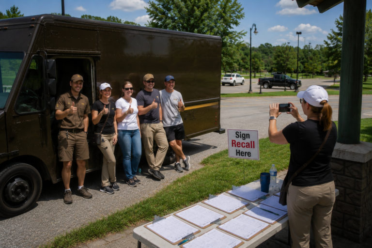 Landry Recall Event Declares Record Turnout After UPS Driver Stops To Ask For Directions