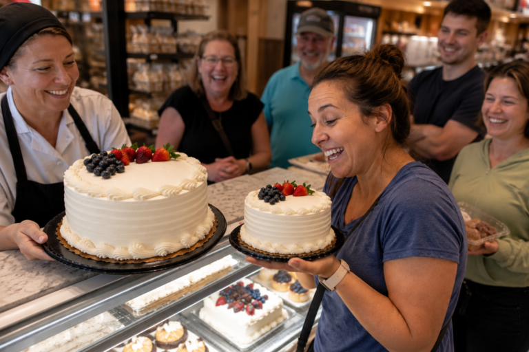 Oak Point Fresh Market Introduces Smaller Chantilly Cake For Customers Who Want To Feel Better About Eating The Whole Thing