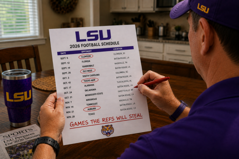 Poll Finds 93% Of LSU Fans Already Know Which Games The Refs Will Cost Them