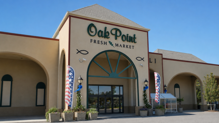 Oak Point Fresh Market Adds “Forgot What My Wife Sent Me For” Waiting Area Near Front Entrance