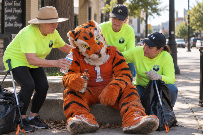 Volunteer Group Mistakes Clemson Tiger For Transient During Cleanup Effort, Offers Him Food, Shelter
