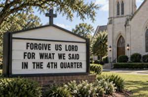 Churches Across Louisiana Add Special Sunday Service For Anyone Who Watched Entire LSU-Ole Miss Game