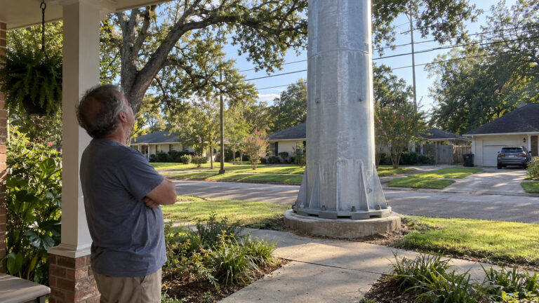 Entergy Assures Homeowner Massive Pole Won’t Obstruct His View of Massive Pole
